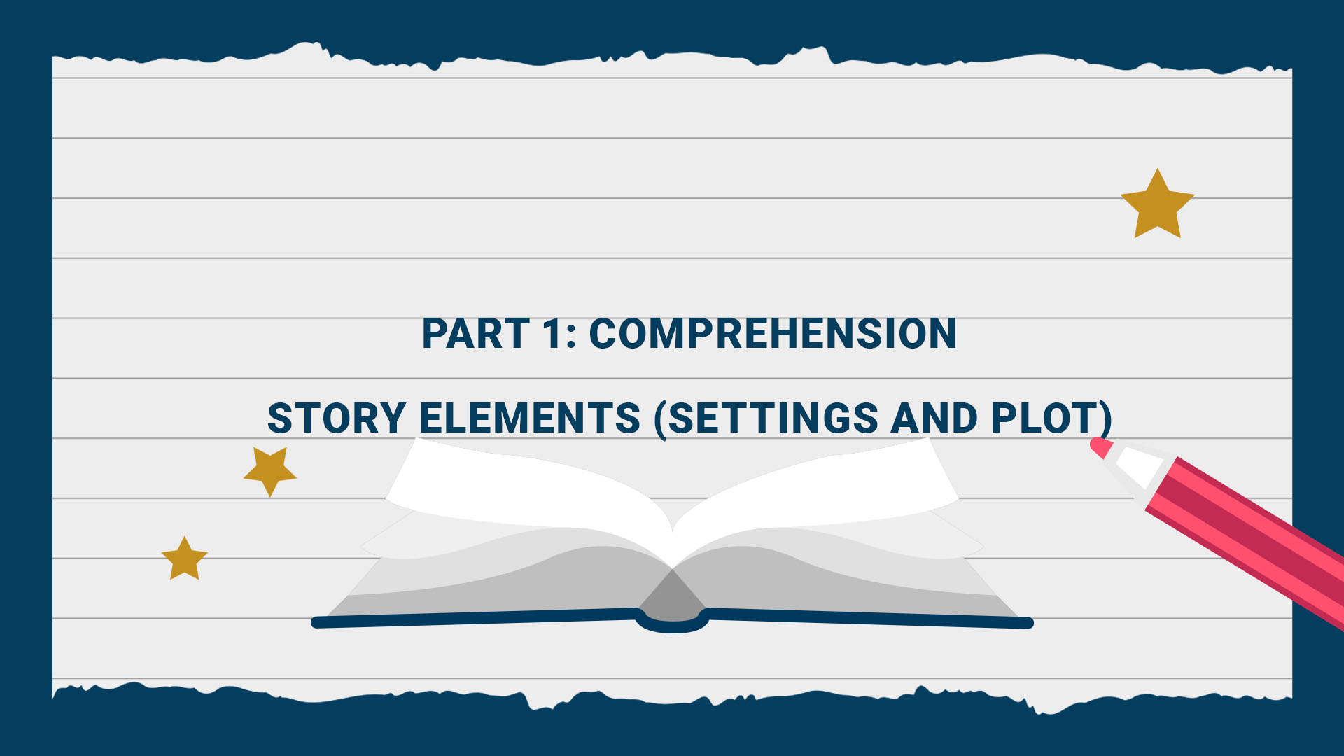 Part 1: Comprehension - Story Elements (Settings and Plot)